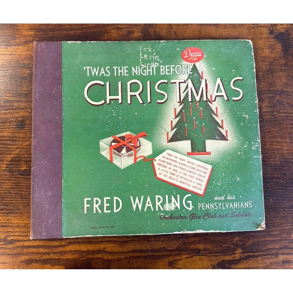 1940 Fred Waring Twas The Night Before Christmas album book (B5.11)